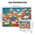 thumbnail image 5 of 1000 PCS 1000 Piece Wooden jigsaw puzzles Small town snow scenery,Brain Challenge,Enjoy the puzzle solving process,1000 Piece Jigsaw Puzzle for Adults Challenging Charm Puzzle for Game Night, 5 of 6