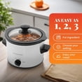 thumbnail image 2 of Elite Cuisine MST525 1.5Qt. Mini Slow Cooker in Stainless Steel, 2 of 6