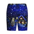 thumbnail image 6 of Daiia Christmas Night Mens Woven Stretch Pajama Short,Short Pajama Pants-4X-Large, 6 of 7