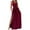 Burgundy, variant on Odeerbi Dresses for Women Maxi Dress One Shoulder Elegant Erogenous Solid Slimming Sleeveless Split Hem Burgundy