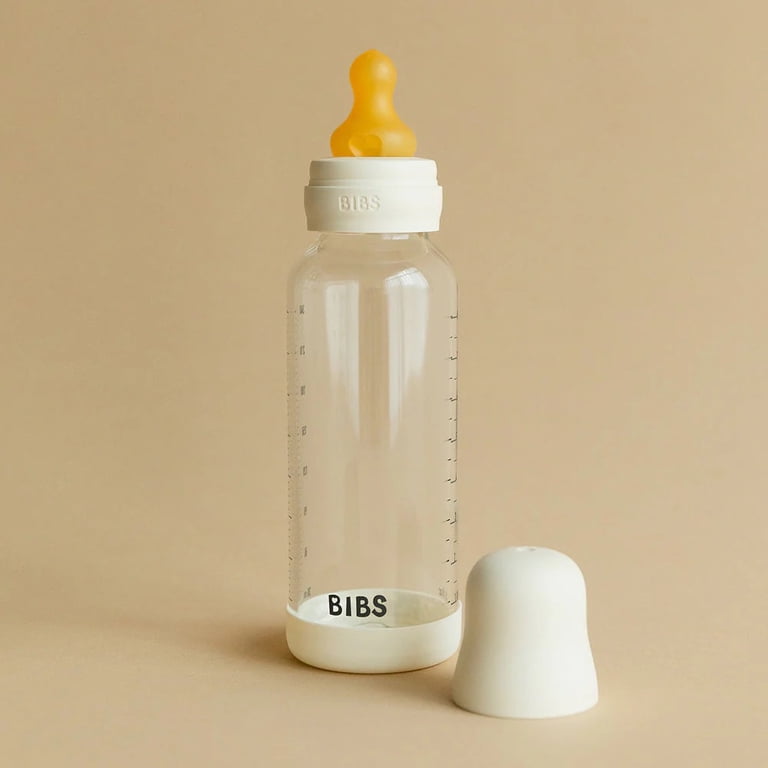BIBS Glass Baby Bottle With Medium Flow Latex Nipple, 8 oz photo 3