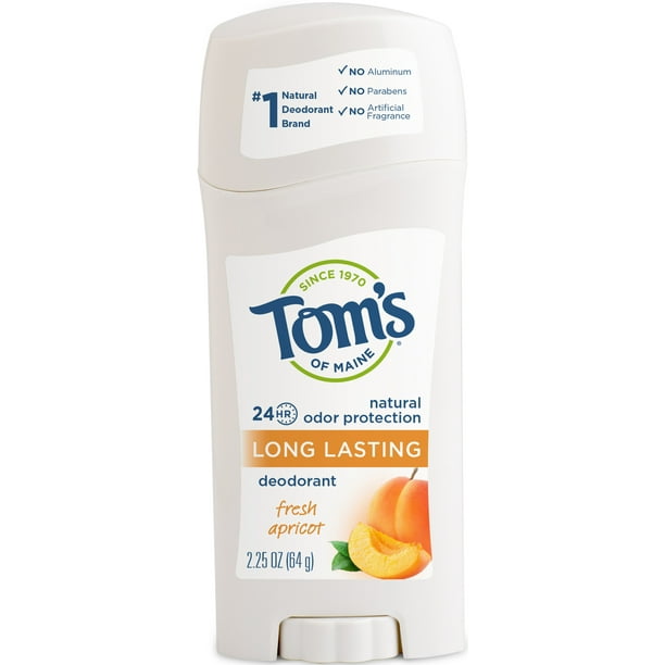 Tom's of Maine Natural LongLasting Deodorant Stick Apricot 2.25 oz