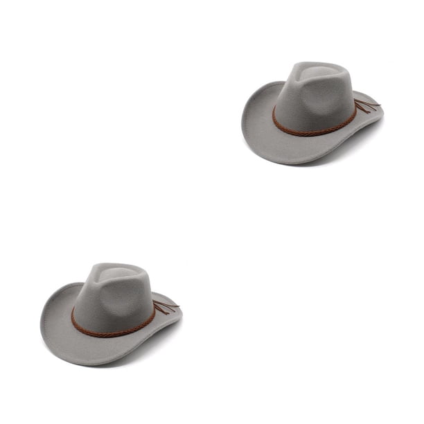 Sombreros de vaquero Minnieouse Cómodos gorros masculinos Estilo simple color rojo caqui Negro rojo vino Gris