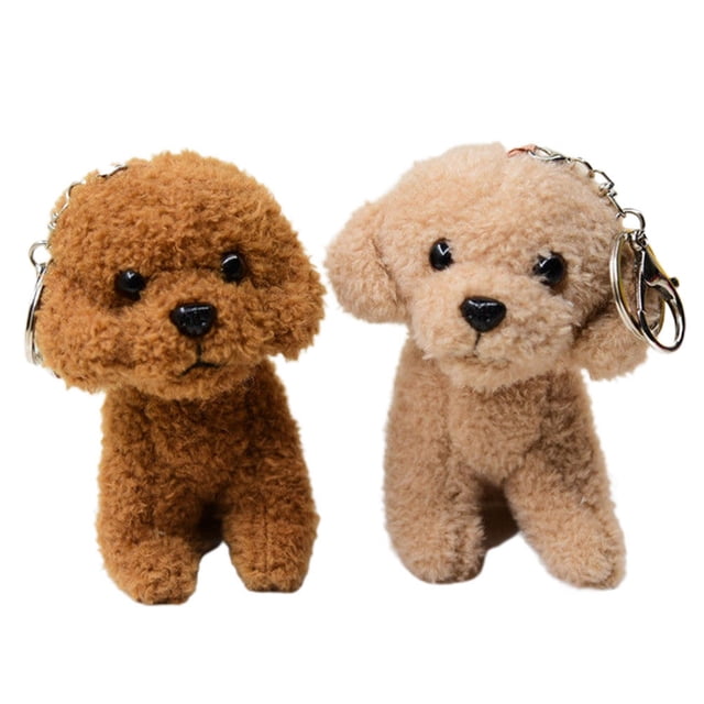 Adorables Llaveros de Perro de Peluche, Colgantes de Perro de Peluche, Llaveros de Perro de Dibujos Animados, Pequeños Regalos