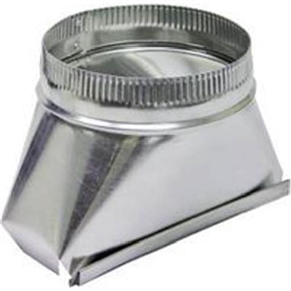 LAMBRO INDUSTRIES Aluminum Duct Transition Fitting, 6-In. Round 122IND