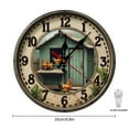 thumbnail image 2 of Chickens Farm Garden Wall Clock 10 Inch Silent Non Ticking Round Clock Decoration for Living Room Kitchen Bedroom Bathroom Office Classroom, 2 of 8