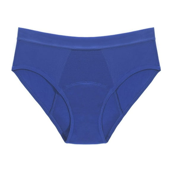 Underpants Swimwear Leak-proof Bikinis Bottoms Breathable Physiological Pants Reusable High Waisted Swimming Trunks for Women Blue/L