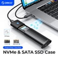 thumbnail image 2 of ORICO-carcasa de SSD M2 NVMe NGFF 10gbps PCIe, carcasa portátil USB C 3,2 Gen2, adaptador externo gratuito con disipador de calor de Metal, 2 of 4