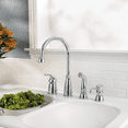 thumbnail image 2 of Avalon 1-Handle Kitchen Faucet with Side Spray & Soap Dispenser in Polished Chrome, 2 of 2