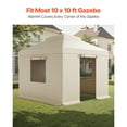 thumbnail image 2 of KFFKFF Durable Winter Gazebo Cover, PE Tarpaulin, 10 x 10 ft, 2 of 9