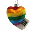 thumbnail image 3 of Kurt Adler NOBLE GEMS GLASS "LOVE IS LOVE" RAINBOW HEART ORNAMENT, 3 of 3
