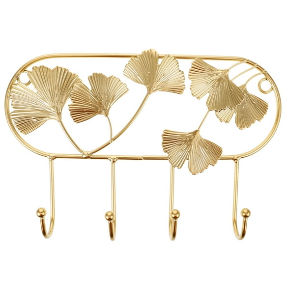 Gancho de pared de hierro decorativo para colgar en la pared, adorno para el hogar