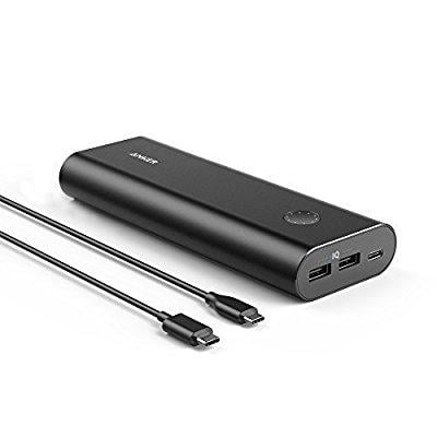 anker powercore+ 20100 usb-c, ultra-high capacity premium portable charger, 20100mah external battery, 6a output type-c port for macbook, nexus, nintendo switch & poweriq for iphone ipad & (Best External Battery Pack For Ipad)