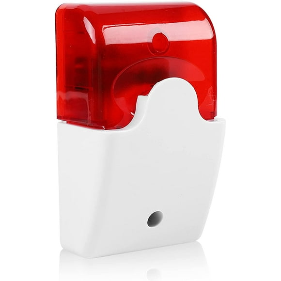 DC 12V Wired Flash Siren Sound Alarm Red Light Sound Siren Home Security Alarm System