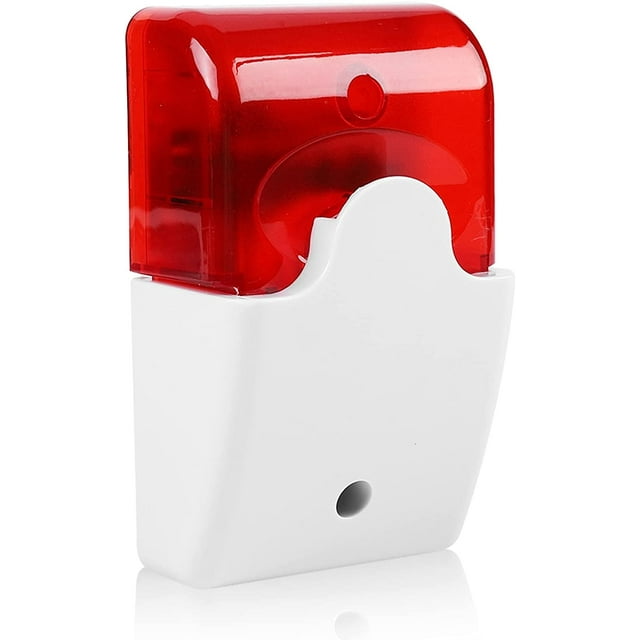 DC 12V Wired Flash Siren Sound Alarm Red Light Sound Siren Home Security Alarm System