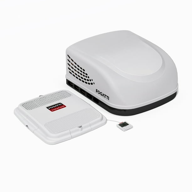 FOGATTI 13,500 BTU AllinOne Unit RV Rooftop Air Conditioner with Air Distribution Box & Remote