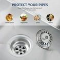thumbnail image 5 of QUETO Kitchen Sink Filter Plug, Universal Kitchen Sink Filter (Dia: 79mm), Sink Strainer Plug with 20 Slots, Compatible as Blanco 125590 (3 Packs), 5 of 5