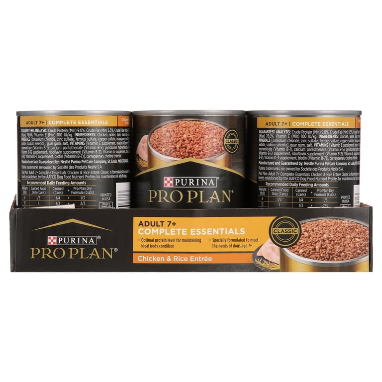 2 pack) Purina Pro Plan Complete Essentials Wet Dog Food, High