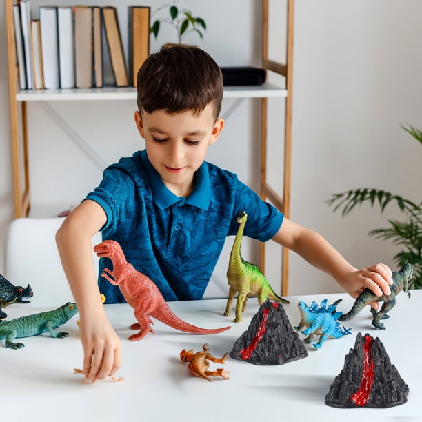 Toy Volcano Collectors Microscopic Scene 10Pcs 3.14X2.75X2.36in