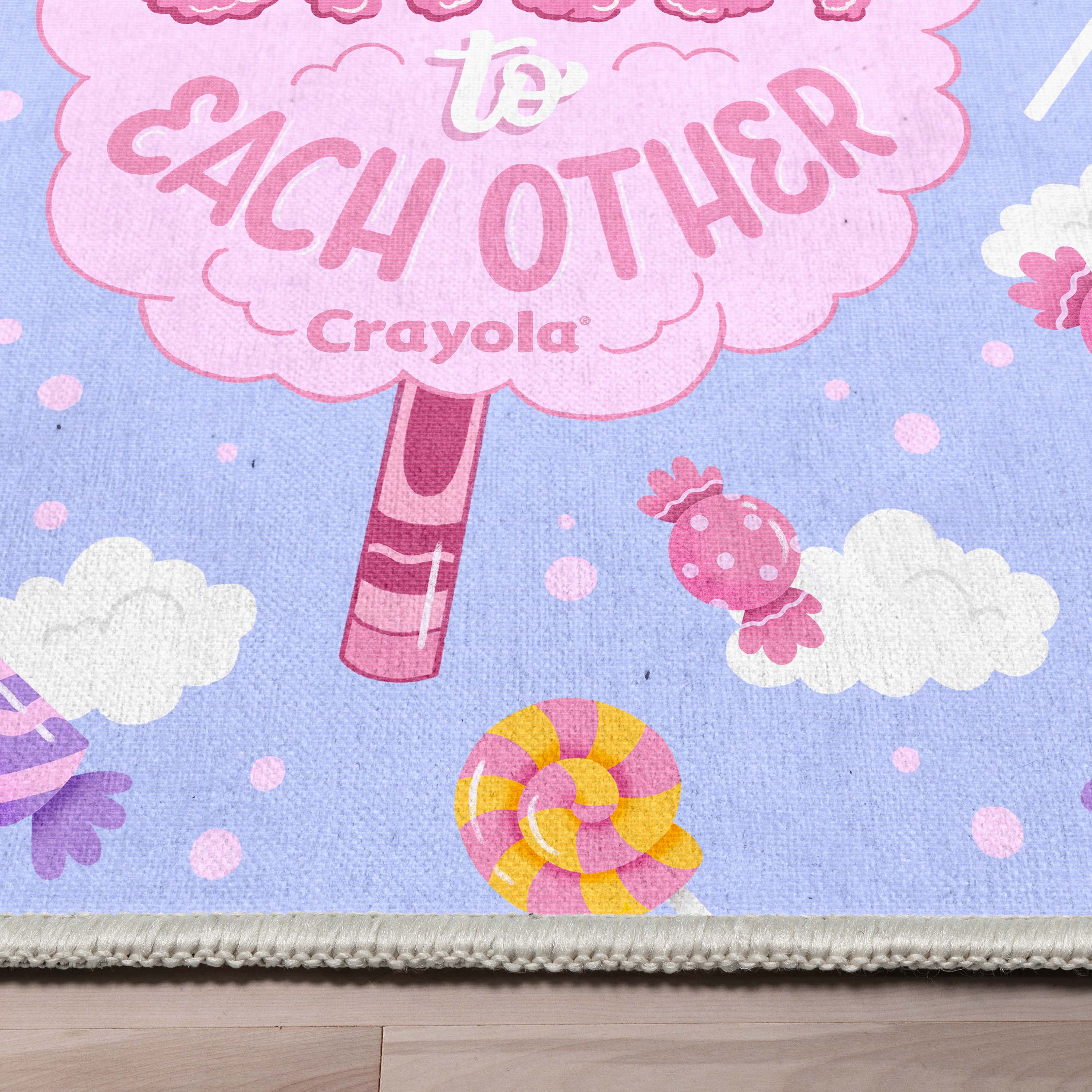 Crayola Collection By Well Woven Be Sweet Lilac 20" x 5' Runner Rug