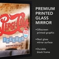 thumbnail image 5 of Licensed Pepsi Cola Framed Mirror Wall Decor 15x13 Inch Vintage Retro Soda Logo Ice Cold Sign for Man Cave Bar Garage Game Room Home Wall Art, 5 of 8