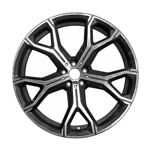 2019-2021 BMW X6 21" Machined Charcoal OEM Factory Wheel Rim 36118071998