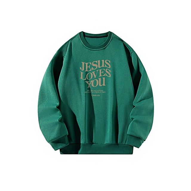 Sudadera de cuello redondo para mujer, suéteres de cuello redondo de moda de invierno para pesca deportiva Verde