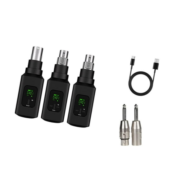 Receptor transmisor de micrófono inalámbrico práctico para equipos de grabación de altavoces