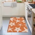 thumbnail image 3 of Entryway Rug 2'x3', Orange Starfish Coastal Kitchen Runner Rugs Non-Slip Carpet Mats, Nautical Summer Ocean Abstract Art Bedside Rugs Runners Washable Floor Carpet for Bathroom Laundry Room, 3 of 8