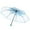 Blue, variant on Wovilon Cherry Blossoms Umbrella Cute Transparent Bubble Umbrella Clear Dome Semi-Automatic Sunny Umbrella For Kids Girls Boys Or Women Romantic Windproof Wedding Decoration Umbrella