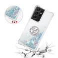 thumbnail image 5 of Funda para Samsung Galaxy S21 Ultra 5G con Brillo Líquido Flotante, Purpurina, Parachoques y Anillo Giratorio Soporte, 5 of 5