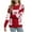 Red, variant on Uaswgudfs Women's Christmas Crew Neck Sweater - Bow Print Color Block Knit Pullover, Ladies' Loose Casual Fall Winter Knit Top for Holiday & Daily Outfits