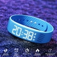 thumbnail image 3 of RENDZJ Vibrating Alarm Wristband Waterproof Alarm Clock Watch for Men & Women (Blue), 3 of 9