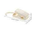 thumbnail image 2 of WASHWEPE Windproof Laundry Hooks with Clips for Clothes Beige 3Pcs, 2 of 8
