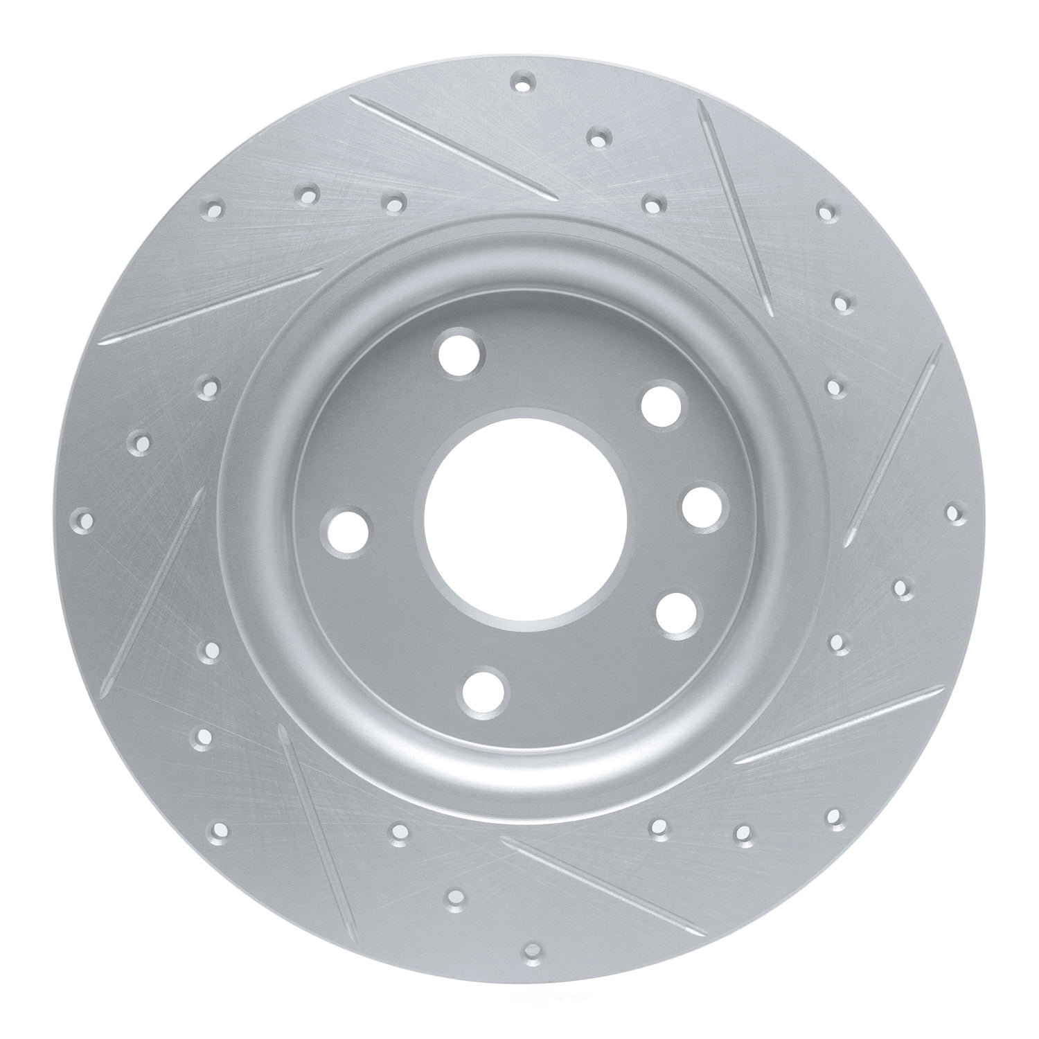 Dynamic Friction Company 631-39030L DFC Brake Rotor - Drilled And Slotted - Silver