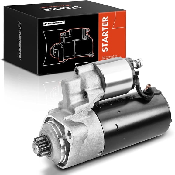 A-Premium Starter Motor Compatible with Porsche Cayenne, 2008 2009 2010, V8 4.8L, 12V 2.0KW 10 Teeth (CW) Clockwise, Replace# 94860420600, 0001125057, 0001125058, 410-24271, 91-15-7285
