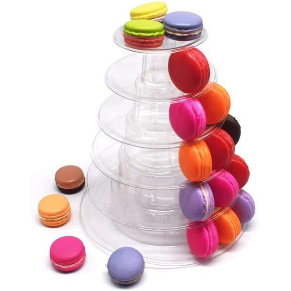 Round Macaron Tower 6 Tiers Cake Stand Party Display Stand,