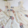 thumbnail image 1 of Pijama de corazón para mujer, ropa de dormir con cuello cuadrado, conjunto de pantalones cortos de dos piezas, ropa de noche coreana, traje de casa, ropa de salón con volantes, nuevo, 1 of 4