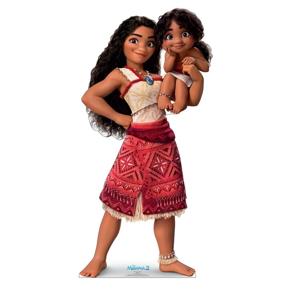 Moana & Simea Cardboard Cutout  Disneys Moana 2 (2024 Film)