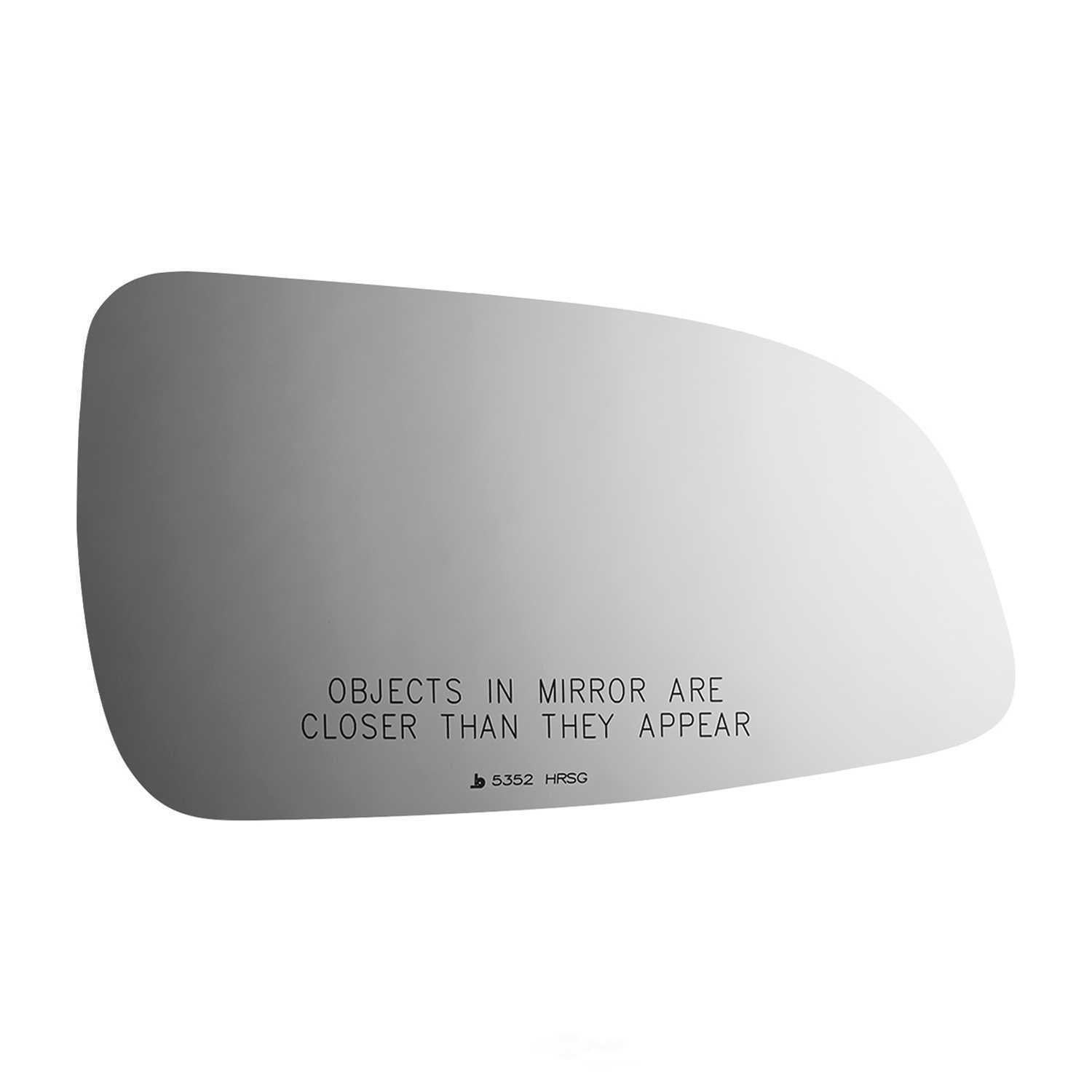 Burco Side View Mirror Replacement Glass with Motor Mount Plate - Clear Glass - 5352HRSG