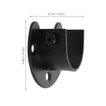 thumbnail image 2 of IDEANATEGRATE 4Ud Soportes Para Barra En Y Closet Acero Inoxidable Con Acabado Negro, 2 of 6