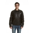 thumbnail image 2 of EXcelled Men's Big and Tall Leather Shirt Collar Jacket, 2 of 5