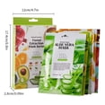 thumbnail image 2 of 5 unidades de mascarillas faciales coreanas de colágeno, hidratantes y calmantes con pantenol e hidrogel, para todo tipo de pieles, minimizan los poros y dan luminosidad, 25 ml, 2 of 3