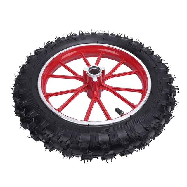 Pneu avant 2.5-10, Caoutchouc Résistant à l'Usure Moyeu de Roue 10 Pouces avec Caoutchouc Haute Résistance pour Motos Tout-Terrain 49cc