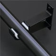 thumbnail image 2 of pitrice (Black-2pcs) Roman pole bracket Curtain pole bracket - Side mounted single bracket, 2 of 5