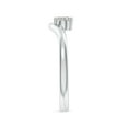 thumbnail image 3 of ANGARA Natural 0.4 Ct. Diamond Solitaire Ring in Sterling Silver for Women (Ring Size: 11.5), 3 of 10