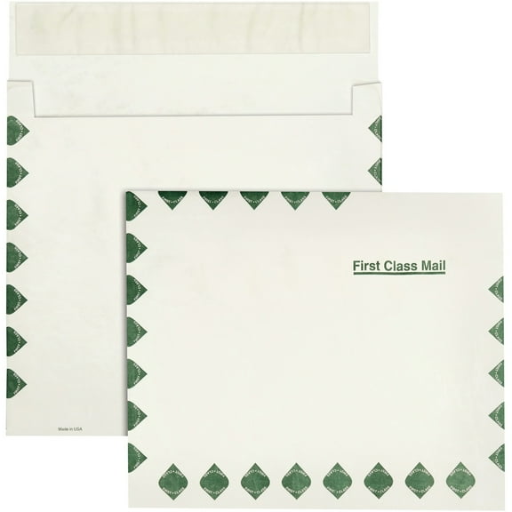 Quality Park, QUAR4620, Tyvek Expansion First Class Envelope, 100 / Carton, White
