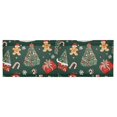 thumbnail image 6 of Yayeee Kitchen Valance Rod Pocket 54" x 18" Living Room Window Curtain, Yellow Christmas Gingerbread, 6 of 6