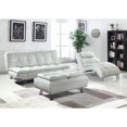 thumbnail image 5 of Coaster Dilleston Faux Leather Tufted Storage Ottoman in White, 5 of 5
