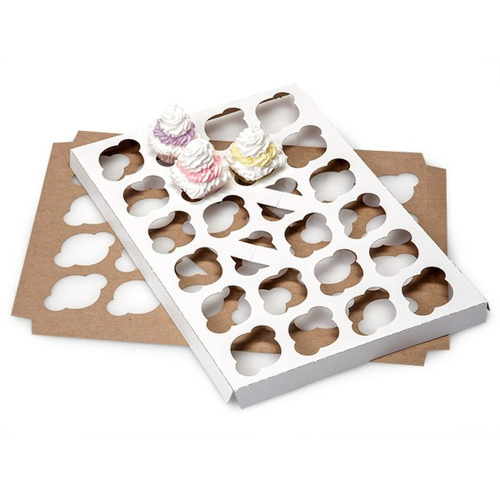 Pack Of 100, Mini 100 Recycled Cupcake Holder W/24 Cupcakes 1315/16 X